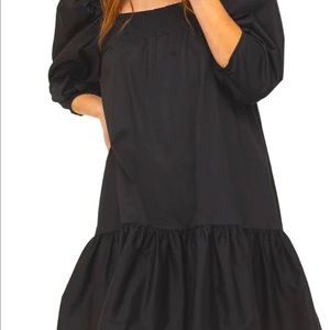 H&M puff sleeved cotton dress